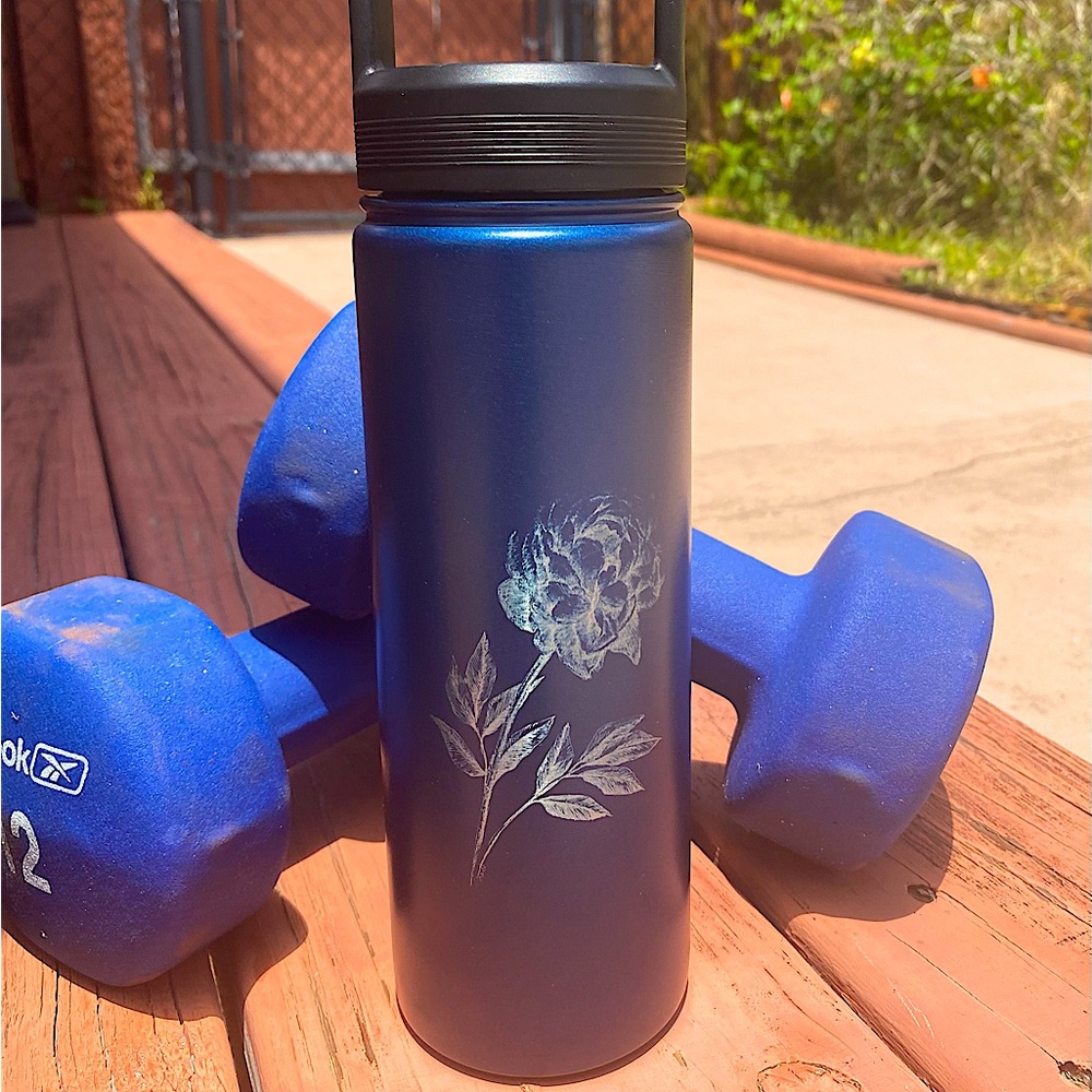 Stainless steel, insulated water bottle